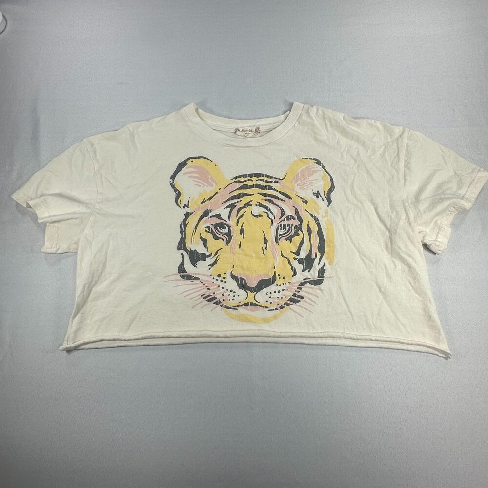 Altar'd State Tiger Cropped Tee Size M Eco-Kind Sustainable Clothing